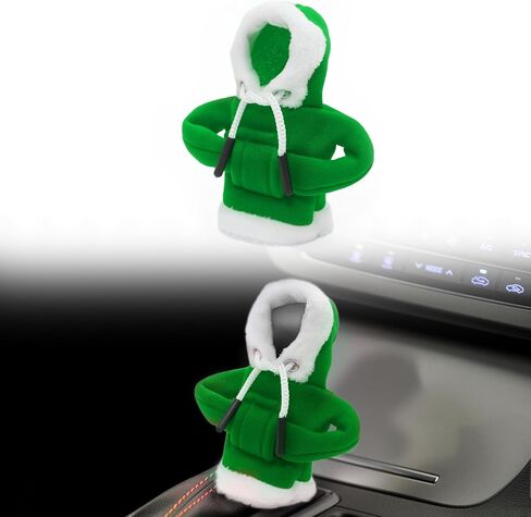 Car Decoration Interior Accessories- Christmas Santa Hat,Cute Christmas Car Decor Gear Shift Knob Cover for Manual/Automatic Shift Knob,Universal Car Shift Cover Fits Most car in Kuwait