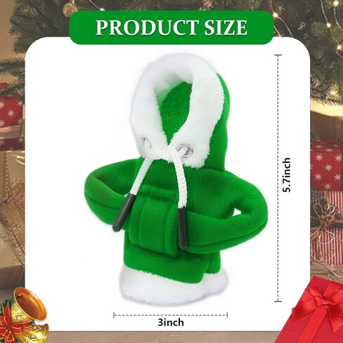 Car Decoration Interior Accessories- Christmas Santa Hat,Cute Christmas Car Decor Gear Shift Knob Cover for Manual/Automatic Shift Knob,Universal Car Shift Cover Fits Most car in Kuwait