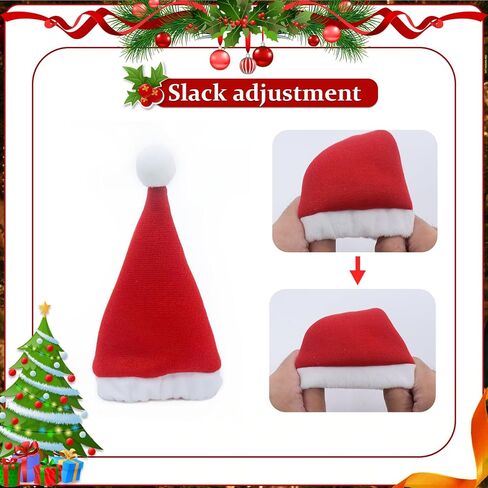 Car Decoration Interior Accessories- Christmas Santa Hat,Cute Christmas Car Decor Gear Shift Knob Cover for Manual/Automatic Shift Knob,Universal Car Shift Cover Fits Most car in Saudi Arabia