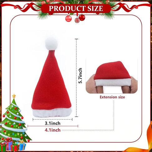 Car Decoration Interior Accessories- Christmas Santa Hat,Cute Christmas Car Decor Gear Shift Knob Cover for Manual/Automatic Shift Knob,Universal Car Shift Cover Fits Most car in Saudi Arabia