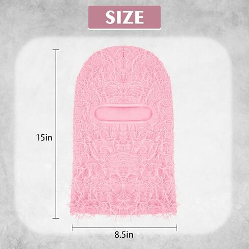 2 Pcs Distressed Balaclava Ski Mask, Windproof Fuzzy Ski Masks, Full Face Windproof Mask for Outdoor Sports in Saudi Arabia