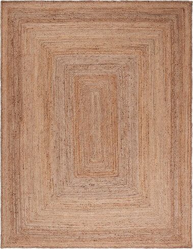 SAFAVIEH Cape Cod Collection Area Rug - 9' x 12', Natural, Handmade Flat Weave Jute, Ideal for High Traffic Areas in Living Room, Bedroom (CAP252A) in Saudi Arabia