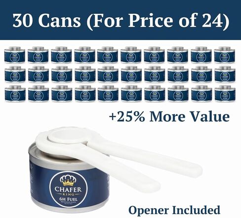 15 Pack (for Price of 12) - 6 Hour Chafing Fuel Cans, Food Warmers for Parties, Chafing Dish, Buffet Set, Sterno cans Alternative in Saudi Arabia