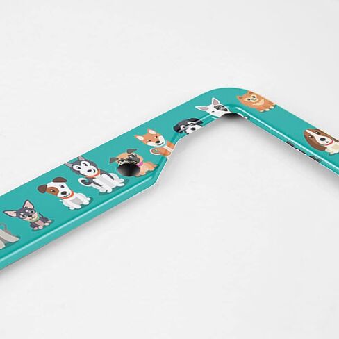 Beabes Cute Dogs License Plate Frame Pet Bulldog Animal Funny Novelty License Plate Frame Puppy Dachshund License Plate Car Tag Holder Metal License Plate Frame for US Vehicles Standard in Kuwait