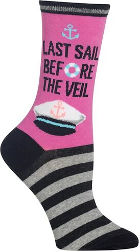 Hot Sox Women's Fun Wedding Bliss Crew Socks-1 Pair Pack-Cool & Cute Bride Novelty Gifts in Kuwait