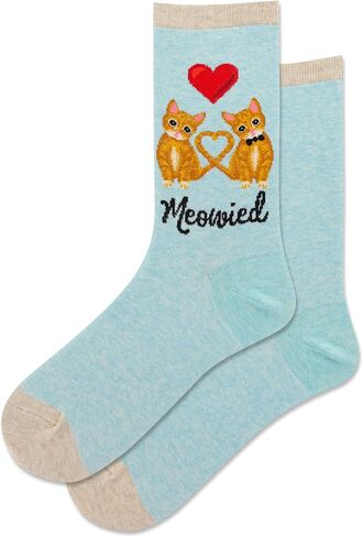 Hot Sox Women's Fun Wedding Bliss Crew Socks-1 Pair Pack-Cool & Cute Bride Novelty Gifts in Kuwait