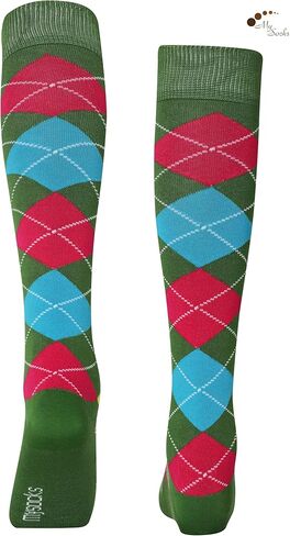 جوارب عالية للركبة من القطن الممشط فائق النعومة للجنسين من Mysocks، مقدمة مربوطة يدويًا، شريط لاتكس ناعم in Kuwait