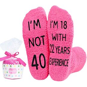 40th Birthday Gifts Ideas Cotton Socks, 40 Year Old Birthday Gifts for Women, 40th Birthday Gifts for Her