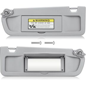 Sun Visor for 2006-2011 Honda Civic EX LX Sedan SI Coupe, Left Driver Side Beige Sunvisor Replacement 83280-SNA-A01ZA