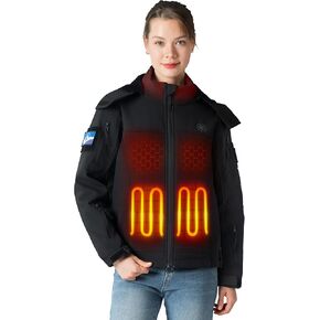 Professional Women's Heated Jacket with 12000mAh Large Capacity Battery Pack