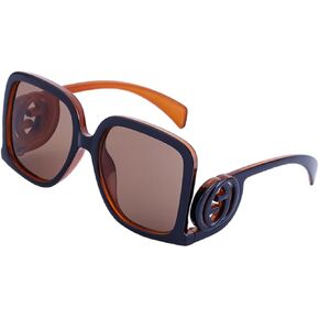 Women's Fashion Personalised Large Frame Sunglasses Cool Logo Square Sunglasses Travel Holiday Accessories