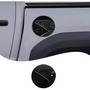 Car Fuel Tank Cap Trim Cover Compatible with Toyota Tacoma 2024 2025 ABS Gas Cap Cover Trim Fuel Tank Cover 3D Sticker Decoration Exterior Accessories (Piano Black) in Kuwait
