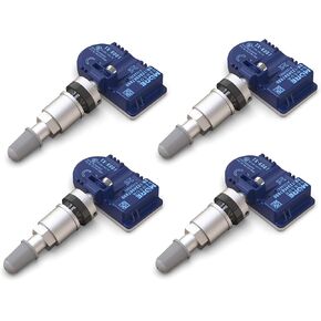 MORESENSOR Compact PRO Series 433MHz TPMS Tire Pressure Sensor 4-Pack | Preprogrammed for Select 40+ Japanese Brand Models | Replacement for 40700-3JA0A | Clamp-in | KX-S039-4