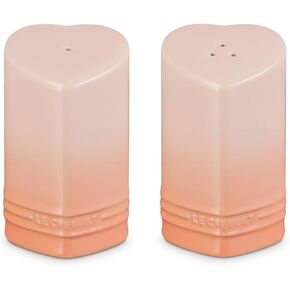 Le Creuset Stoneware Heart Shaped Salt & Pepper Shakers, 4 oz. Each, Shallot