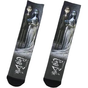 Bioworld Corpse Bride Land Of The Dead Sublimation Crew Socks For Men Women
