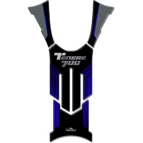 Motorcycle 3D Stickers Compatible with Yamaha tenere 700 2019. Tank Protector Protection from Impact and Scratches. Resin Stickers - Made in Italy