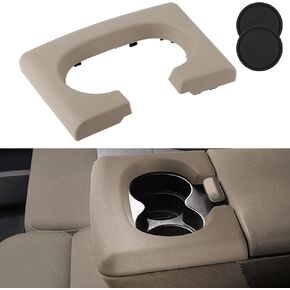 Center Console Cup Holder Replacement Pad Armrest Brown Compatible with Ford F150 2004-2014 Beige Center Console Cup Holder Armrest