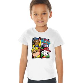 Paw Patrol Chase, Rubble and Marshall Kids T Shirt for Youth Toddler Boys and Girls