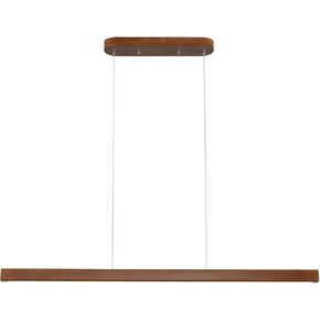 47" Black Linear Pendant Light Wooden Led Linear Pendant Light Fixtures Ceiling Hanging Dimmable Pendant Lights for Dining Room Kitchen Island Pool Table Lights Black Wood Finish