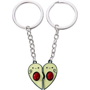 Funny BFF Hamburger and Fries Keychain Set - Best Friend Friendship Memorial Gift