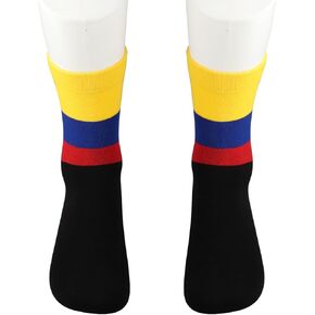 CENWA 1 Pair Colombia Socks Colombian Flag Inspired Gift Colombian Gift Colombia Souvenirs