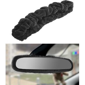 Car Mirror Decor,Rearview Mirror Accessories,Car Accessories Rearview Mirror Cover,Rearview Mirror Accessories Car Rear View Mirror Elastic Band,Car Mirror Decor,Suitable for Cars Trucks (Pink)