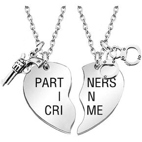 MJartoria Best Friend Necklaces BFF Necklace for 2 Friendship Valentines Day Gifts Matching Heart Pendant Necklace Best Friends Forever in Kuwait