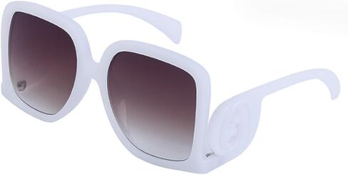 Women's Fashion Personalised Large Frame Sunglasses Cool Logo Square Sunglasses Travel Holiday Accessories in Saudi Arabia