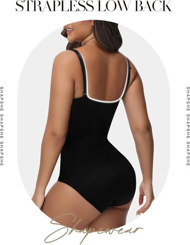 SHAPSHE بدون حمالات ملابس داخلية للتحكم في البطن من Faja محدد شكل الجسم ثونغ ارتداءها منخفض الظهر عالي الخصر حزام ضغط سلس in Kuwait