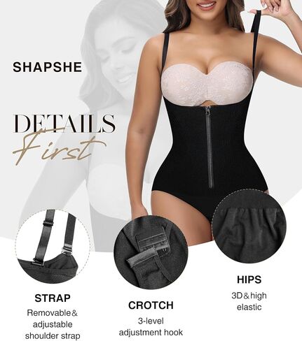 SHAPSHE بدون حمالات ملابس داخلية للتحكم في البطن من Faja محدد شكل الجسم ثونغ ارتداءها منخفض الظهر عالي الخصر حزام ضغط سلس in Kuwait