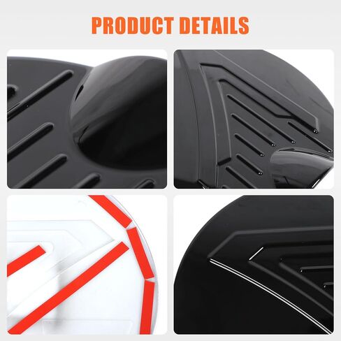 Car Fuel Tank Cap Trim Cover Compatible with Toyota Tacoma 2024 2025 ABS Gas Cap Cover Trim Fuel Tank Cover 3D Sticker Decoration Exterior Accessories (Piano Black) in Kuwait