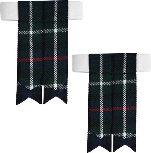 Scottish Tartan Kilt Flashes with Elastic Adjusters in Kuwait
