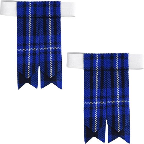 Scottish Tartan Kilt Flashes with Elastic Adjusters in Kuwait