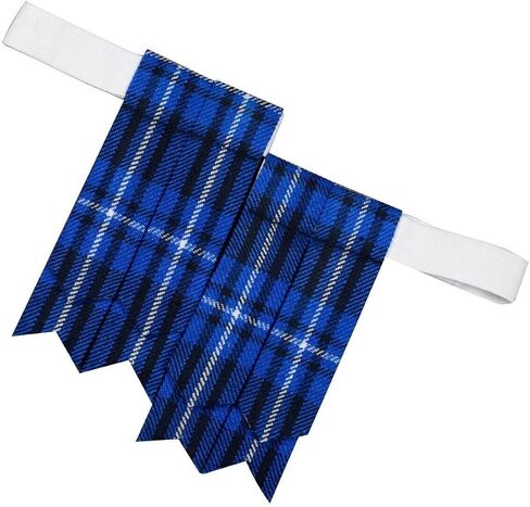 Scottish Tartan Kilt Flashes with Elastic Adjusters in Kuwait