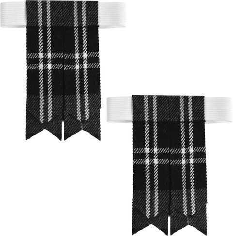 Scottish Tartan Kilt Flashes with Elastic Adjusters in Kuwait