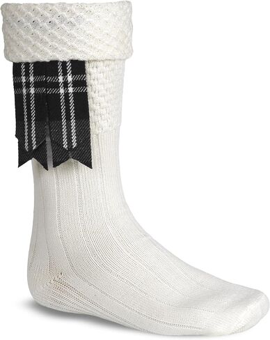 Scottish Tartan Kilt Flashes with Elastic Adjusters in Kuwait