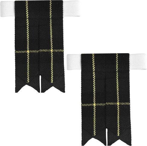 Scottish Tartan Kilt Flashes with Elastic Adjusters in Kuwait