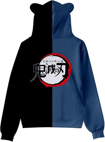 3D Anime Hoodie Cute Cat Ear Sweatshirt Harajuku Anime Cosplay Coat Pullover Tracksuit Sweater Men Women Girls in Saudi Arabia