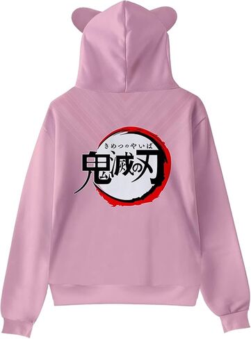 3D Anime Hoodie Cute Cat Ear Sweatshirt Harajuku Anime Cosplay Coat Pullover Tracksuit Sweater Men Women Girls in Saudi Arabia