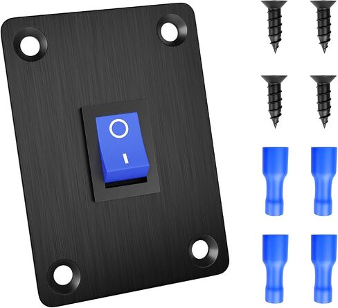 QTEATAK Prewired 6-Pin 3 Position I、II Button Switch, Rocker Switch, Toggle Switch with Mounting Plate - Waterproof Cap Included in Saudi Arabia