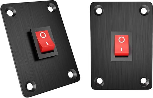 QTEATAK Prewired 6-Pin 3 Position I、II Button Switch, Rocker Switch, Toggle Switch with Mounting Plate - Waterproof Cap Included in Kuwait