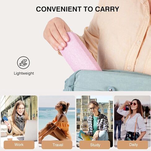 Marvolia Glasses Case Hard Shell Eyeglasses Case Linen Fabrics Protective Case for Sunglasses Eyeglasse for Men Women in Kuwait