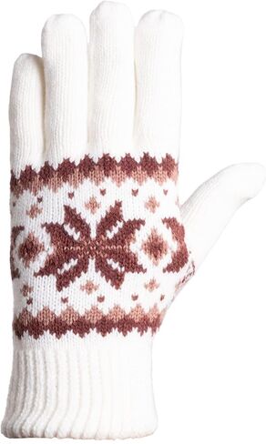 Manzella Womens Crystal Knit Glove With Jaquard Pattern and Ultra Soft Plush Lining in Kuwait
