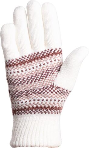 Manzella Womens Crystal Knit Glove With Jaquard Pattern and Ultra Soft Plush Lining in Kuwait