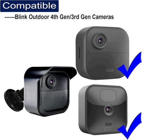 حامل الكاميرا الخارجية Blink الجديد كليًا من SKYWORLD، غطاء واقٍ مقاوم للطقس وحامل قابل للتعديل 360 درجة للجيل الرابع من Blink مع وحدة مزامنة Blink 2 Mount (أسود 2 قطعة) in Kuwait