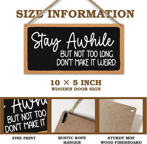 Sahjzk Rustic Hanging Wood Sign for Guest Room, Bed and Breakfast You Make Both, Home Wall Hanging Plaque with Rope, Kitchen Door Decor Shelf Christmas Supplies, Wooden Art Gift For Bedroom -41 in Saudi Arabia