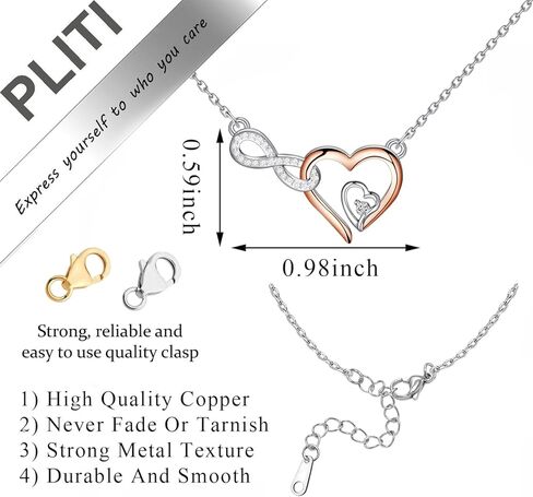 PLITI Father Memorial Necklace Sympathy Gift For Loss Of Father In Loving Memory Of Your Father Infinity Pendant in Saudi Arabia