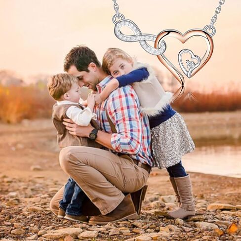 PLITI Father Memorial Necklace Sympathy Gift For Loss Of Father In Loving Memory Of Your Father Infinity Pendant in Saudi Arabia