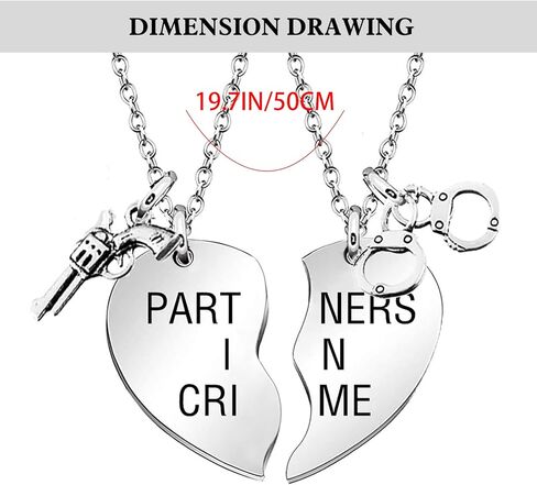 MJartoria Best Friend Necklaces BFF Necklace for 2 Friendship Valentines Day Gifts Matching Heart Pendant Necklace Best Friends Forever in Kuwait