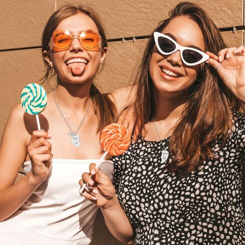 MJartoria Best Friend Necklaces BFF Necklace for 2 Friendship Valentines Day Gifts Matching Heart Pendant Necklace Best Friends Forever in Kuwait